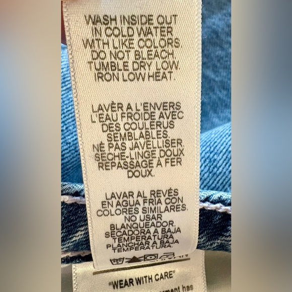 NWOT Good American Distressed 100% Cotton Denim Mini Skirt Plus Size 18 - Picture 6 of 9